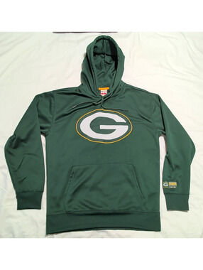 Ultra Game NFL Green Bay Packers  Green Pullover Hoodie Sweatshirt Men's M